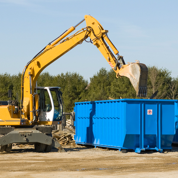 what size residential dumpster rentals are available in Collierville Tennessee